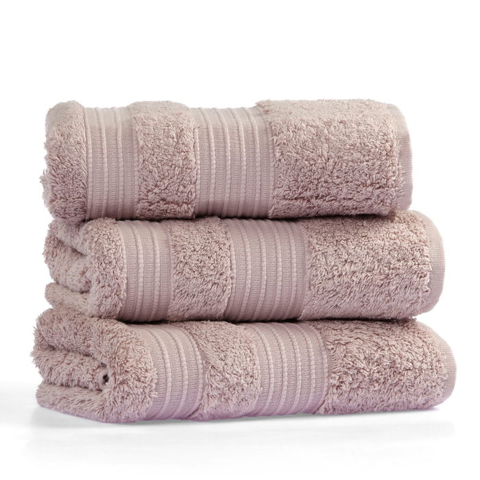 Mjölnir Toalla de Baño London Bath Rosa 70 x 140 cm Algodón y Bambú de Lujo